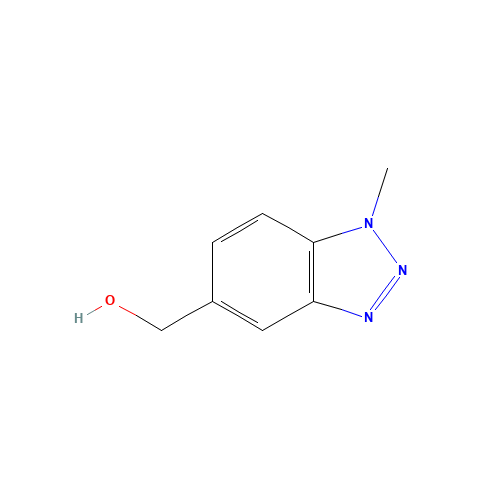 1-Methyl-1H-benzotriazole-5-methanol (CAS: 120321-72-4) - Chemical Structure and Molecular Formula 