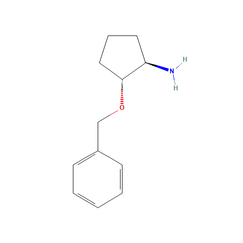 (1R,2R)-(-)-2-Benzyloxycyclopentylamine (CAS: 181657-56-7) - Chemical Structure and Molecular Formula 