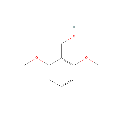2,6-DIMETHOXYBENZYL ALCOHOL (CAS: 16700-55-3) - Chemical Structure and Molecular Formula 
