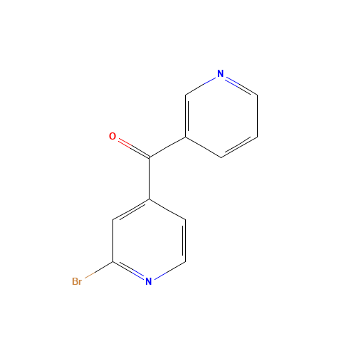 (2-Bromo-4-pyridinyl)-3-pyridinyl-methanone (CAS: 260417-56-9) - Chemical Structure and Molecular Formula 