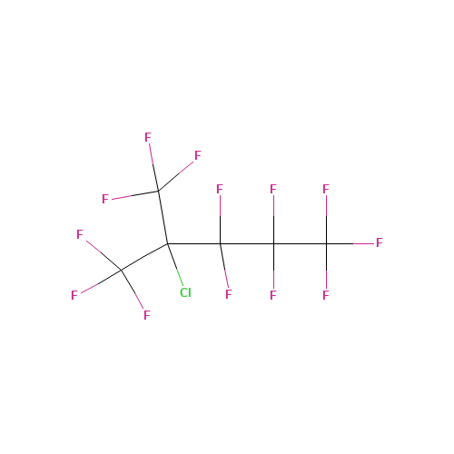 2-CHLORO-2-(TRIFLUOROMETHYL)PERFLUOROPENTANE (CAS: 67437-97-2) - Chemical Structure and Molecular Formula 