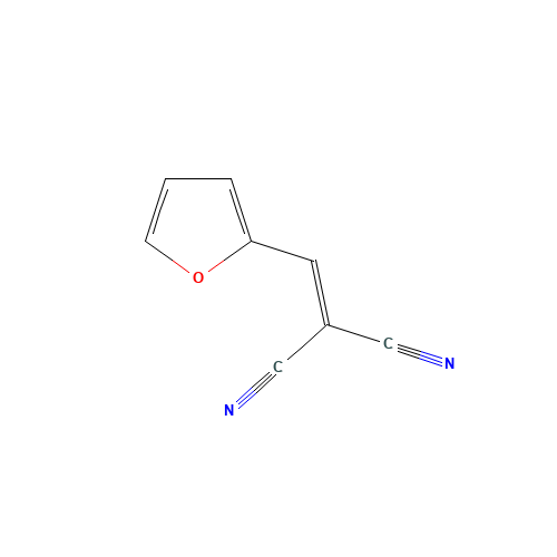 (2-FURANYLMETHYLENE)MALONONITRILE (CAS: 3237-22-7) - Chemical Structure and Molecular Formula 