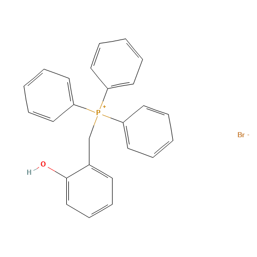 (2-HYDROXYBENZYL)TRIPHENYLPHOSPHONIUM BROMIDE (CAS: 70340-04-4) - Chemical Structure and Molecular Formula 