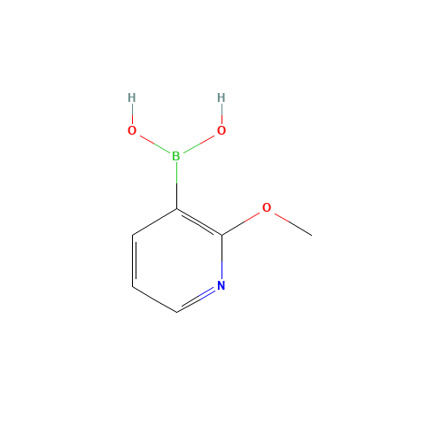 2-Methoxypyridine-3-boronic acid (CAS: 163105-90-6) - Chemical Structure and Molecular Formula 