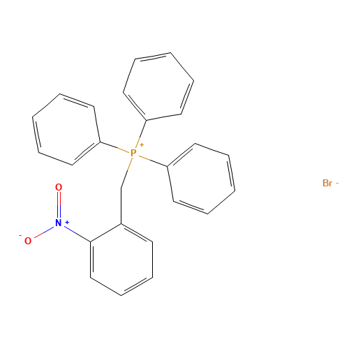 (2-NITROBENZYL)TRIPHENYLPHOSPHONIUM BROMIDE MONOHYDRATE (CAS: 23308-83-0) - Chemical Structure and Molecular Formula 