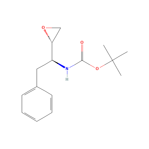 (2S,3S)-1,2-Epoxy-3-(Boc-amino)-4-phenylbutane (CAS: 98737-29-2) - Chemical Structure and Molecular Formula 