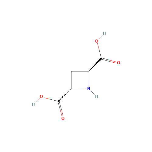 (+/-)-TRANS-AZETIDINE-2,4-DICARBOXYLIC ACID (CAS: 161596-62-9) - Chemical Structure and Molecular Formula 