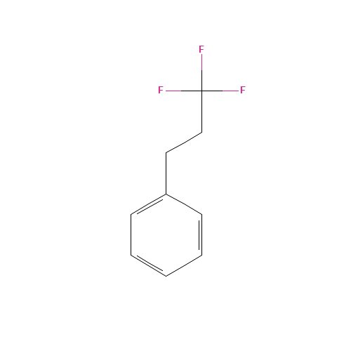 (3,3,3-TRIFLUOROPROPYL)BENZENE (CAS: 1579-80-2) - Chemical Structure and Molecular Formula 