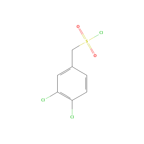 (3,4-DICHLORO-PHENYL)-METHANESULFONYL CHLORIDE (CAS: 85952-30-3) - Chemical Structure and Molecular Formula 