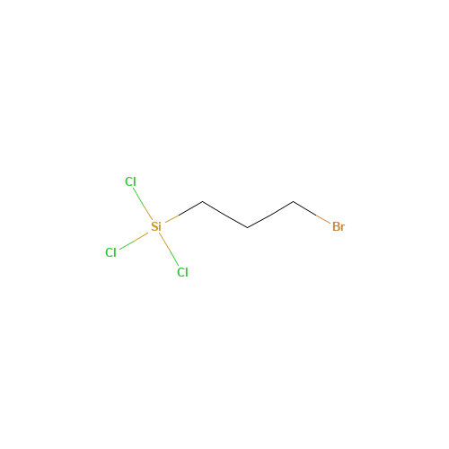 3-BROMOPROPYLTRICHLOROSILANE (CAS: 13883-39-1) - Chemical Structure and Molecular Formula 