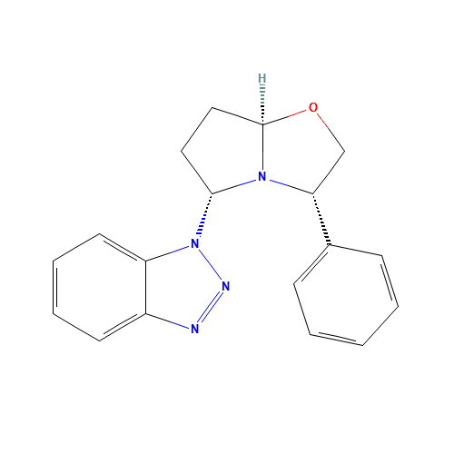(3S,5R,7AR)-5-(BENZOTRIAZOL-1-YL)-3-PHENYL[2,1-B]OXAZOLOPYRROLIDINE (CAS: 205442-89-3) - Related Chemical Product