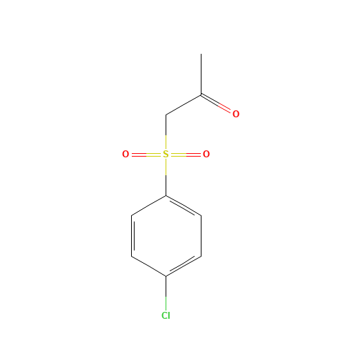 4-CHLOROPHENYLSULFONYLACETONE (CAS: 5000-48-6) - Chemical Structure and Molecular Formula 