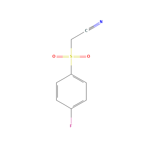 (4-FLUOROBENZENESULFONYL)ACETONITRILE (CAS: 32083-66-2) - Chemical Structure and Molecular Formula 