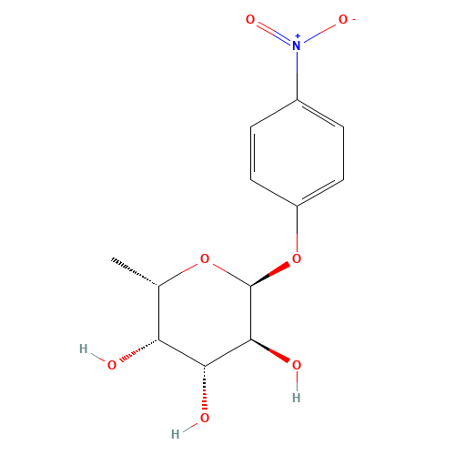 4-NITROPHENYL-ALPHA-L-FUCOPYRANOSIDE (CAS: 10231-84-2) - Chemical Structure and Molecular Formula 