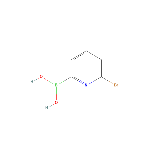 6-Bromopyridine-2-boronic acid (CAS: 440680-34-2) - Chemical Structure and Molecular Formula 