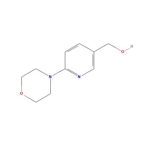 (6-MORPHOLINO-3-PYRIDINYL)METHANOL (CAS: 388088-73-1) - Chemical Structure and Molecular Formula 
