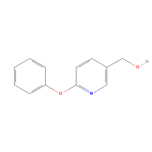 (6-PHENOXY-3-PYRIDINYL)METHANOL (CAS: 101990-68-5) - Chemical Structure and Molecular Formula 