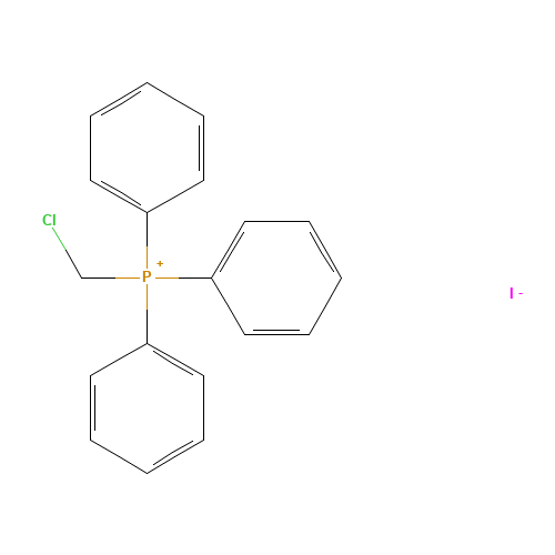 (CHLOROMETHYL)TRIPHENYLPHOSPHONIUM IODIDE (CAS: 68089-86-1) - Chemical Structure and Molecular Formula 