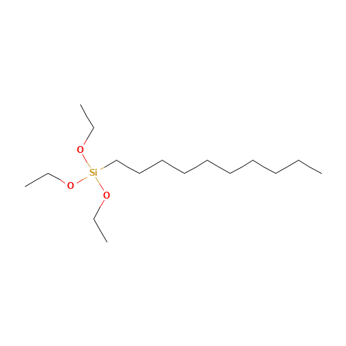 N-DECYLTRIETHOXYSILANE (CAS: 2943-73-9) - Chemical Structure and Molecular Formula 