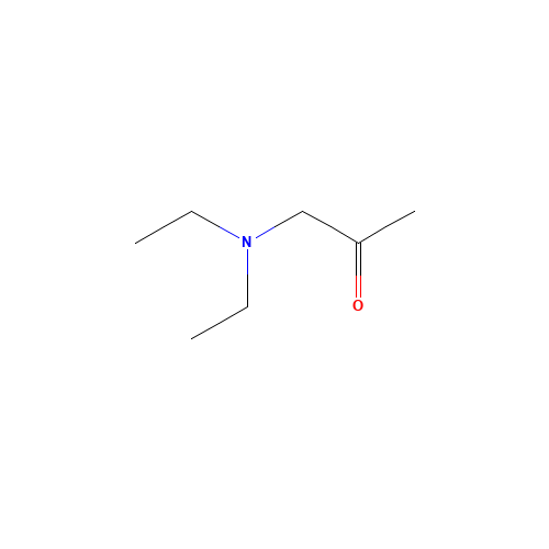 DIETHYLAMINOACETONE (CAS: 1620-14-0) - Chemical Structure and Molecular Formula 