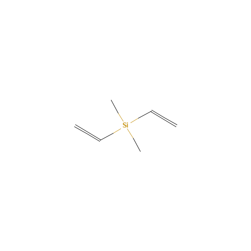 DIVINYLDIMETHYLSILANE (CAS: 10519-87-6) - Chemical Structure and Molecular Formula 