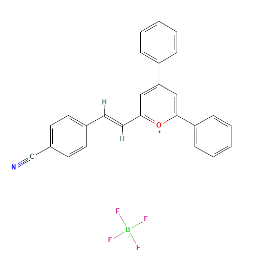 (E)-2-(2-(4-Cyanophenyl)ethenyl)-4,6-diphenylpyrriliumtetrafluoroborate (CAS: 97248-22-1) - Related Chemical Product