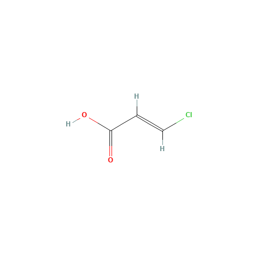TRANS-3-CHLOROACRYLIC ACID (CAS: 2345-61-1) - Chemical Structure and Molecular Formula 