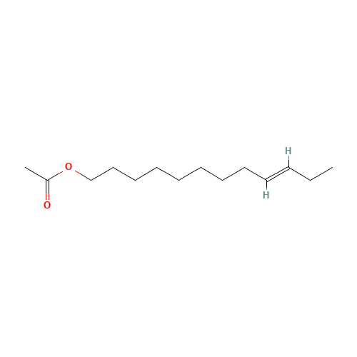 TRANS-9-DODECEN-1-YL ACETATE (CAS: 35148-19-7) - Chemical Structure and Molecular Formula 