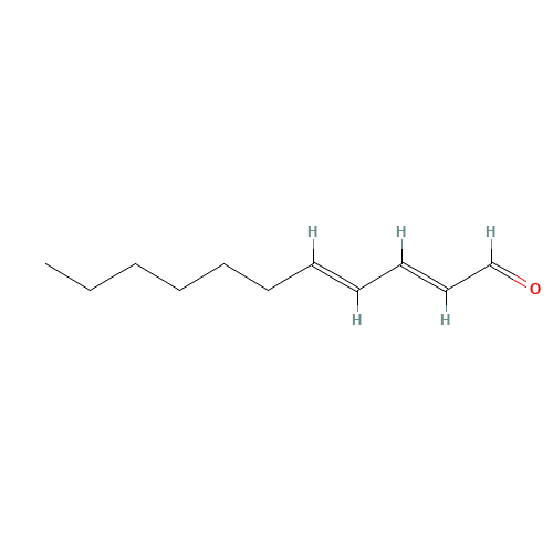 trans,trans-2,4-Undecadienal (CAS: 30361-29-6) - Chemical Structure and Molecular Formula 
