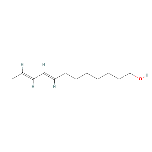 8,10-DODECADIEN-1-OL (CAS: 33956-49-9) - Chemical Structure and Molecular Formula 