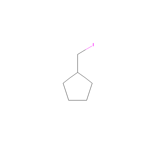 IODOMETHYLCYCLOPENTANE (CAS: 27935-87-1) - Chemical Structure and Molecular Formula 