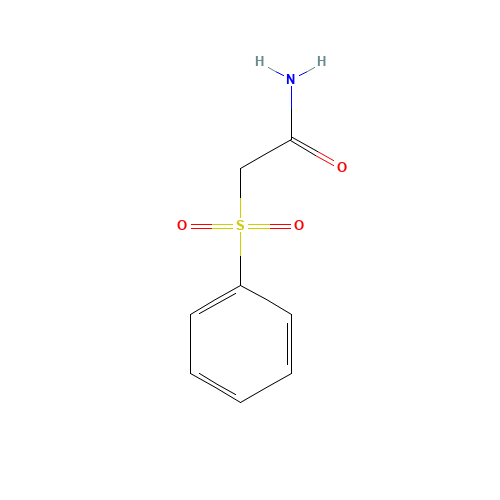 (PHENYLSULFONYL)ACETAMIDE (CAS: 35008-50-5) - Chemical Structure and Molecular Formula 