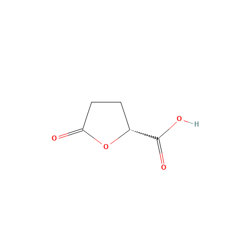 (R)-(-)-5-OXOTETRAHYDROFURAN-2-CARBOXYLIC ACID (CAS: 53558-93-3) - Chemical Structure and Molecular Formula 