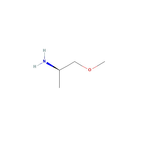 (R)-(-)-1-METHOXY-2-PROPYLAMINE,99 (CAS: 99636-38-1) - Chemical Structure and Molecular Formula 