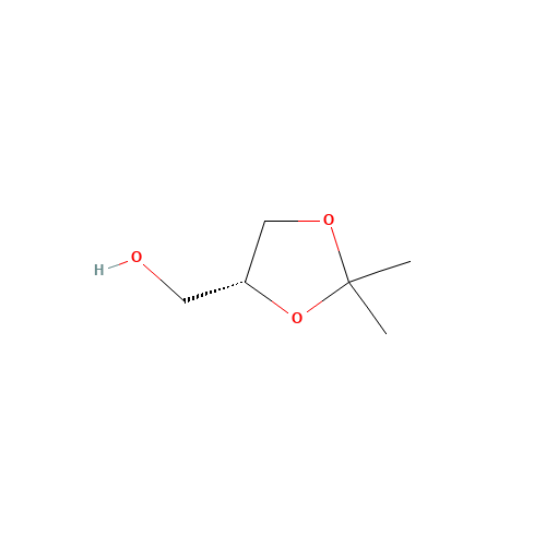 (R)-(-)-2,2-Dimethyl-1,3-dioxolane-4-methanol (CAS: 14347-78-5) - Chemical Structure and Molecular Formula 