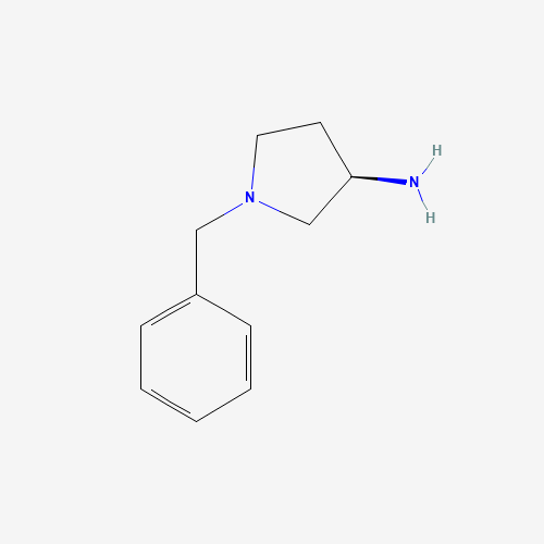(R)-(-)-1-Benzyl-3-aminopyrrolidine (CAS: 114715-39-8) - Chemical Structure and Molecular Formula 