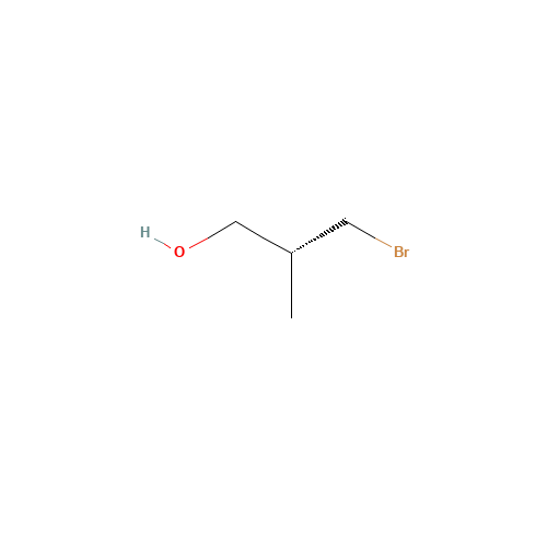 (R)-(-)-3-BROMO-2-METHYL-1-PROPANOL (CAS: 93381-28-3) - Chemical Structure and Molecular Formula 