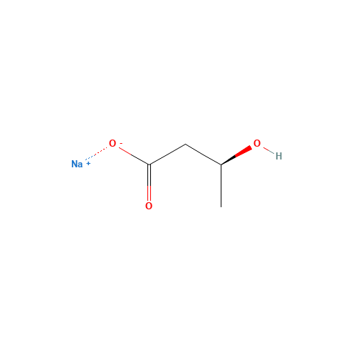(S)-3-HYDROXYBUTYRIC ACID SODIUM SALT (CAS: 127604-16-4) - Chemical Structure and Molecular Formula 