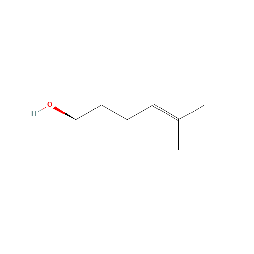 (R)-(-)-6-METHYL-5-HEPTEN-2-OL (CAS: 58917-27-4) - Chemical Structure and Molecular Formula 