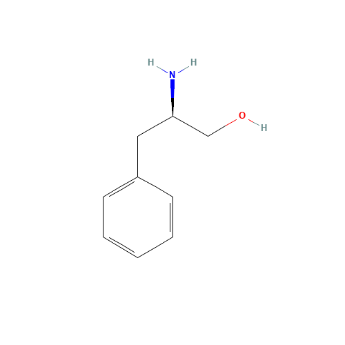 D(+)-Phenylalaninol (CAS: 5267-64-1) - Chemical Structure and Molecular Formula 