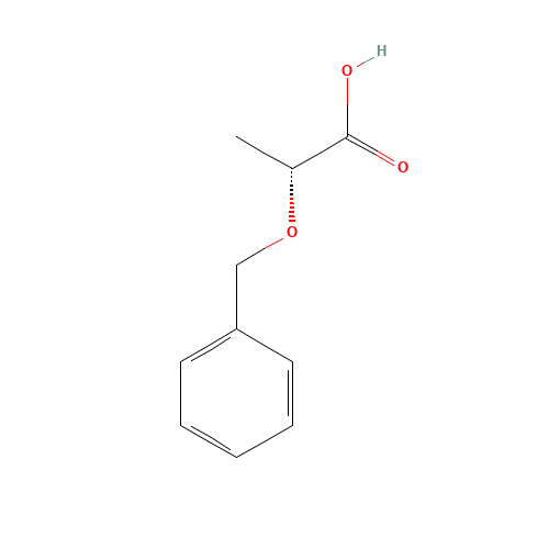 (R)-(+)-2-BENZYLOXYPROPIONIC ACID (CAS: 100836-85-9) - Chemical Structure and Molecular Formula 