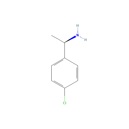 (R)-1-(4-CHLOROPHENYL)ETHYLAMINE (CAS: 27298-99-3) - Chemical Structure and Molecular Formula 