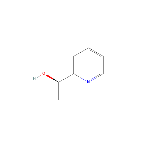 (R)-2-(1-HYDROXYETHYL)PYRIDINE (CAS: 27911-63-3) - Chemical Structure and Molecular Formula 