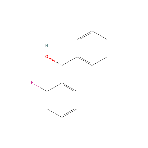 (R)-2-FLUOROBENZHYDROL (CAS: 143880-81-3) - Chemical Structure and Molecular Formula 
