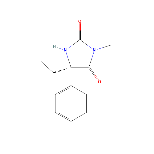 (R)-(-)-MEPHENYTOIN (CAS: 71140-51-7) - Chemical Structure and Molecular Formula 