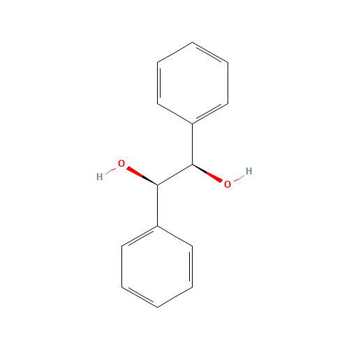 (R,R)-(+)-HYDROBENZOIN (CAS: 52340-78-0) - Chemical Structure and Molecular Formula 