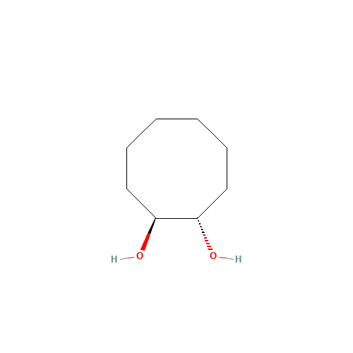 (1S,2S)-Cyclooctane-1,2-diol (CAS: 20480-40-4) - Chemical Structure and Molecular Formula 