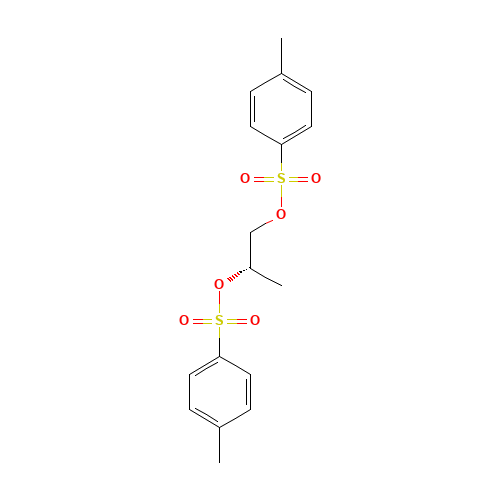 (S)-(-)-1,2-PROPANEDIOL DI-P-TOSYLATE (CAS: 60434-71-1) - Chemical Structure and Molecular Formula 