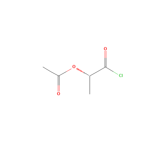 (S)-(-)-2-ACETOXYPROPIONYL CHLORIDE (CAS: 36394-75-9) - Chemical Structure and Molecular Formula 