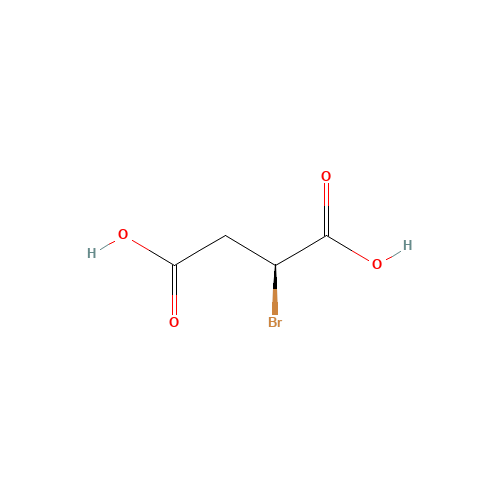 (S)-(-)-2-Bromosuccinic acid (CAS: 584-98-5) - Chemical Structure and Molecular Formula 